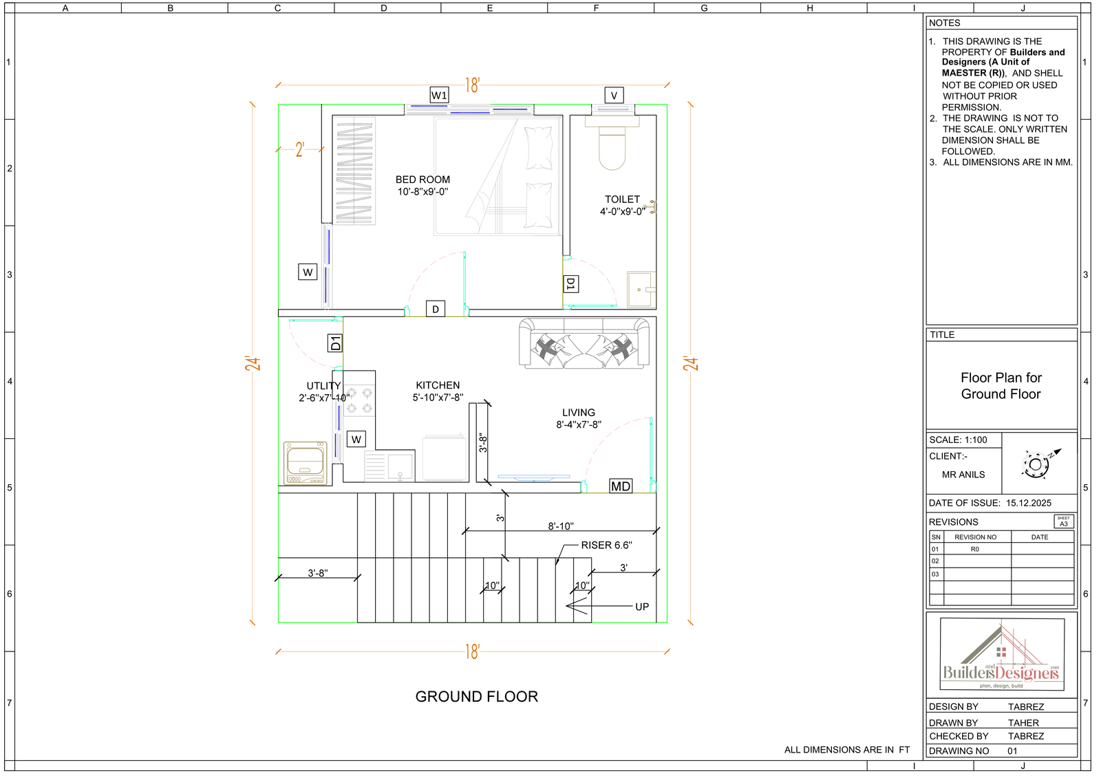 G+1  Mr. Anils Residental, R.T. Nagar