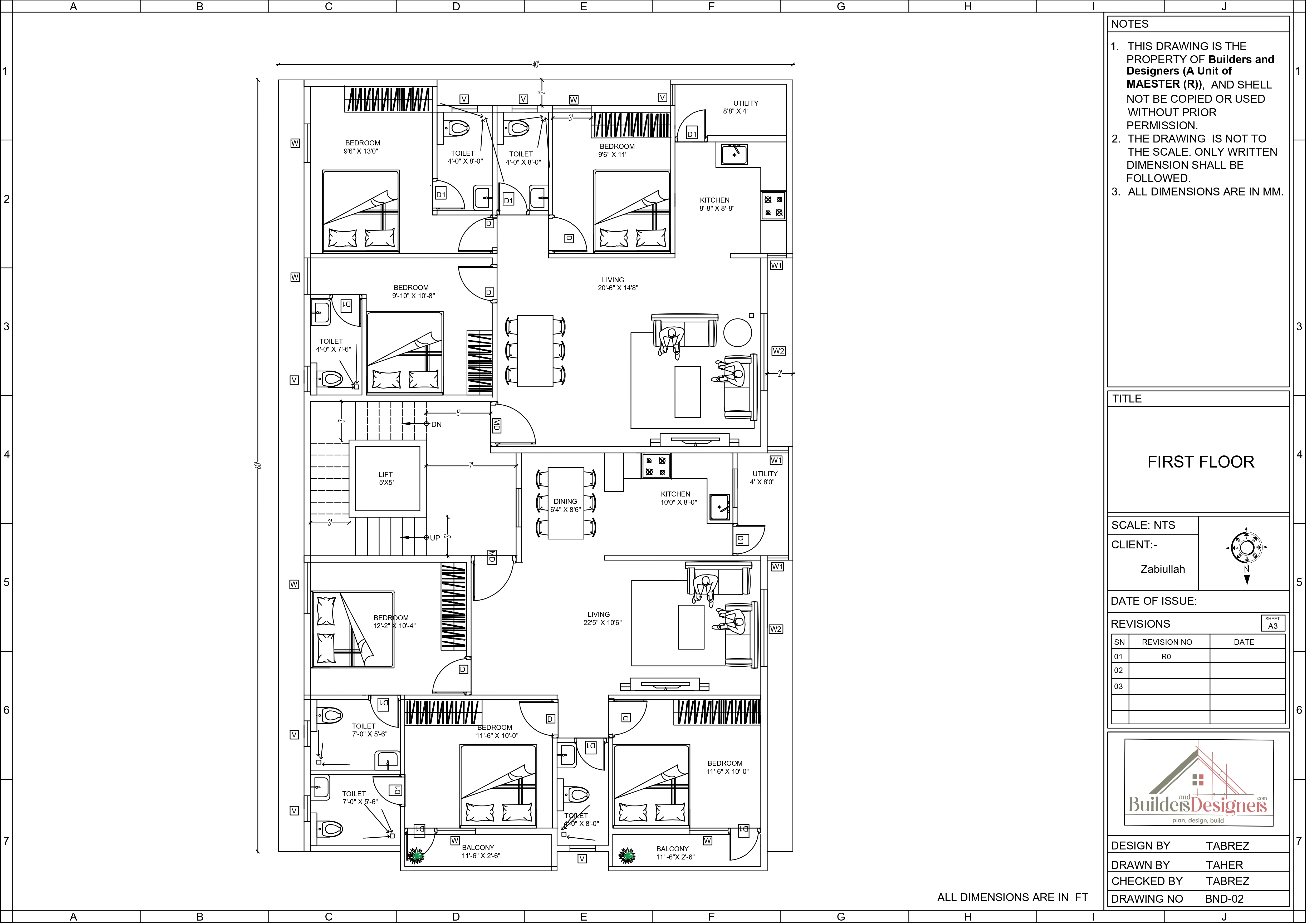 G+4 Zabiulah Residential Project, Kanaka Nagar