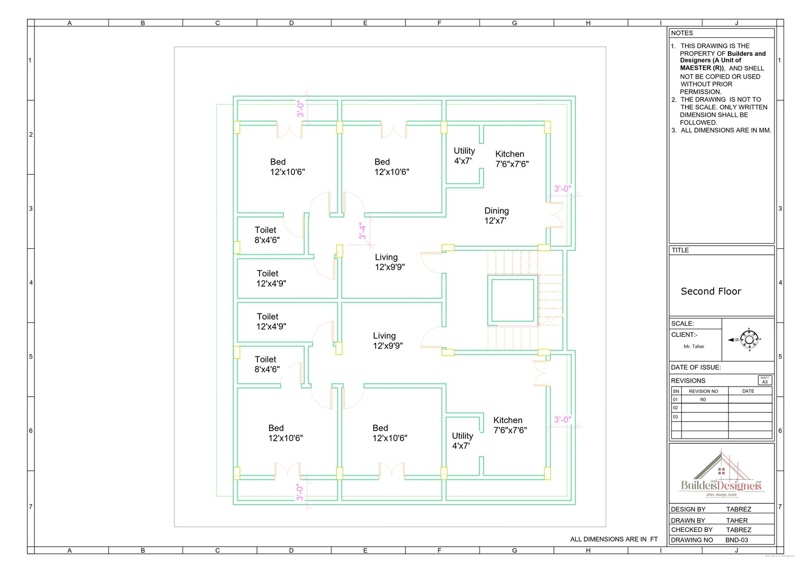 Mr. Taher G+2 Residential Buliding.