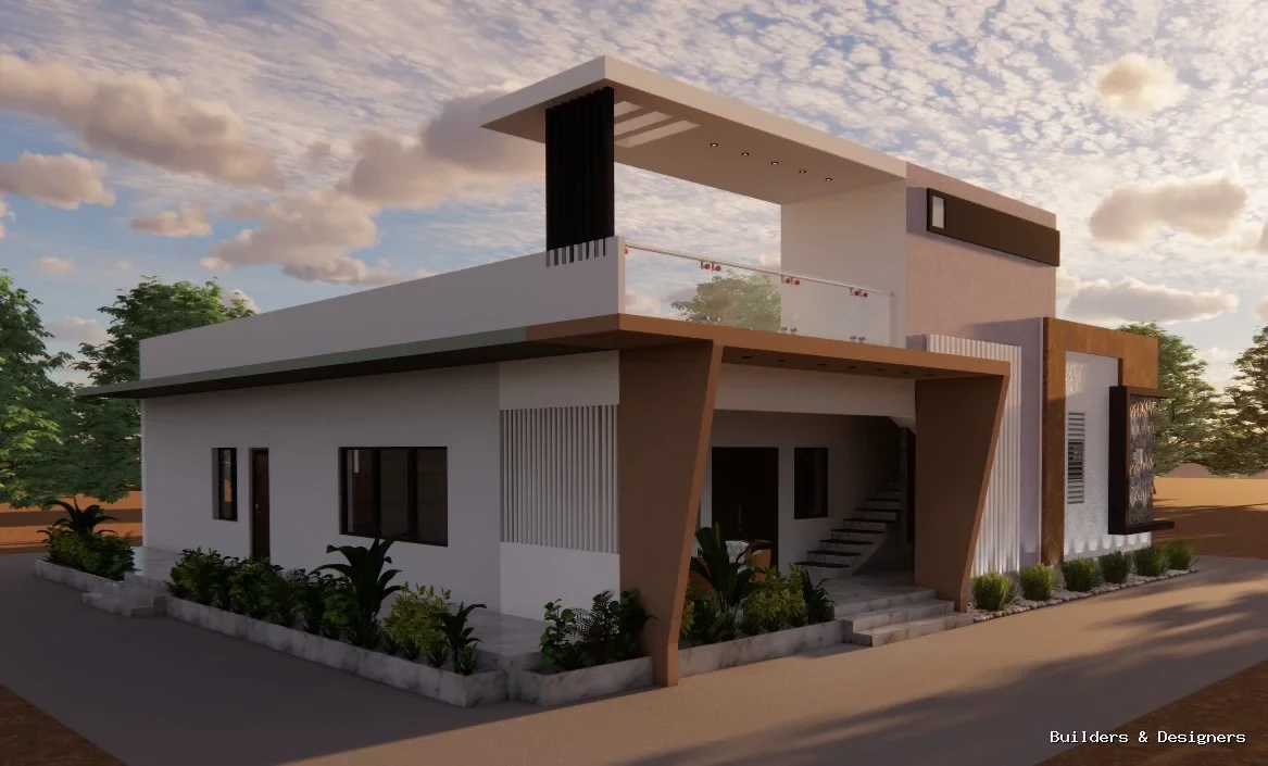 Farmhouse Elevation, Kanakapura, Bengaluru.