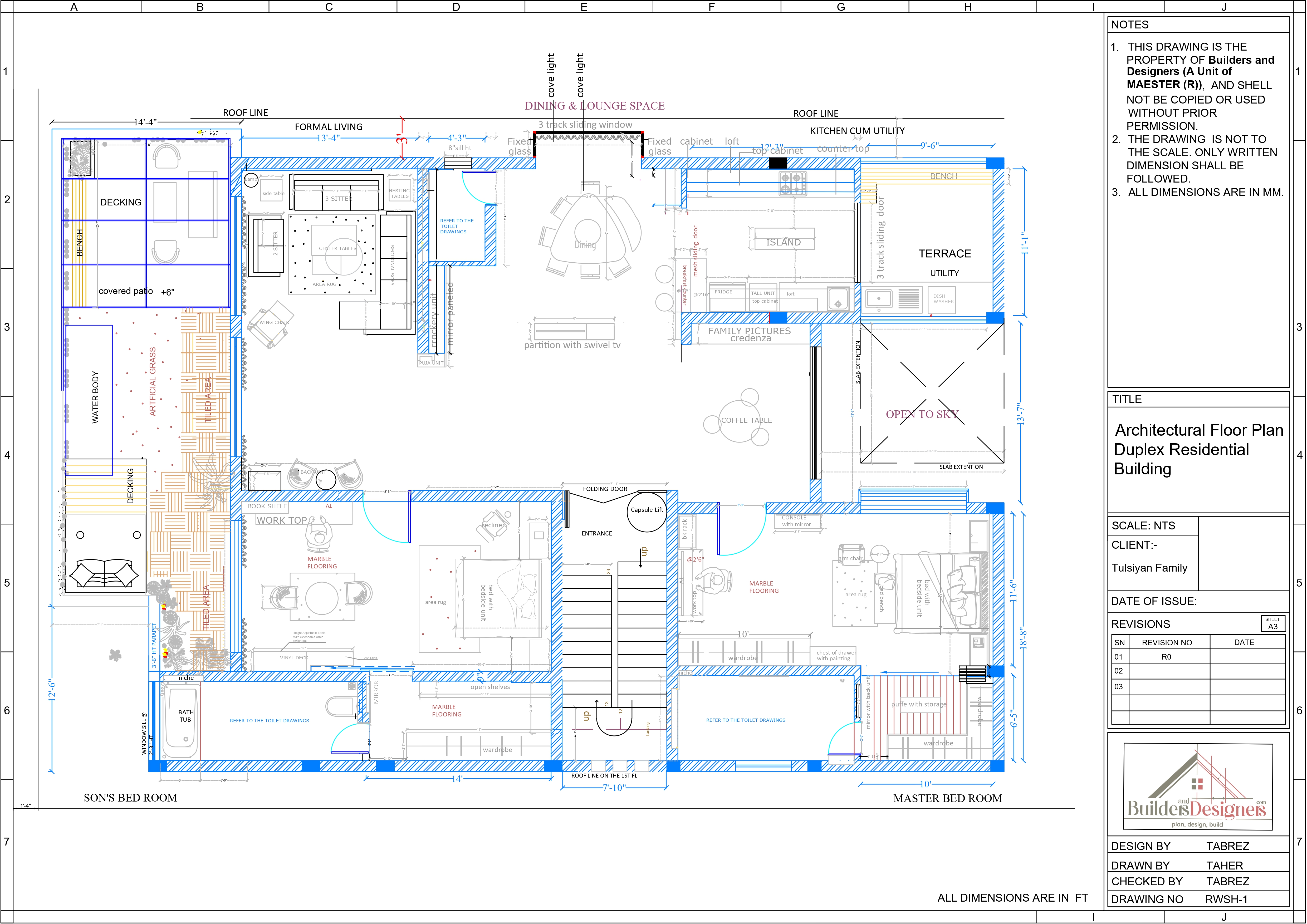 Duplex Residential Building, Jamshedpur, Jharkhand, India.