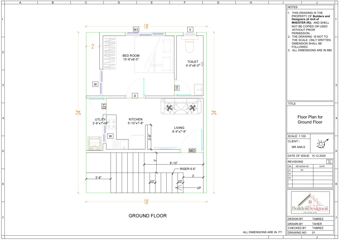 G+1  Mr. Anils Residental, R.T. Nagar