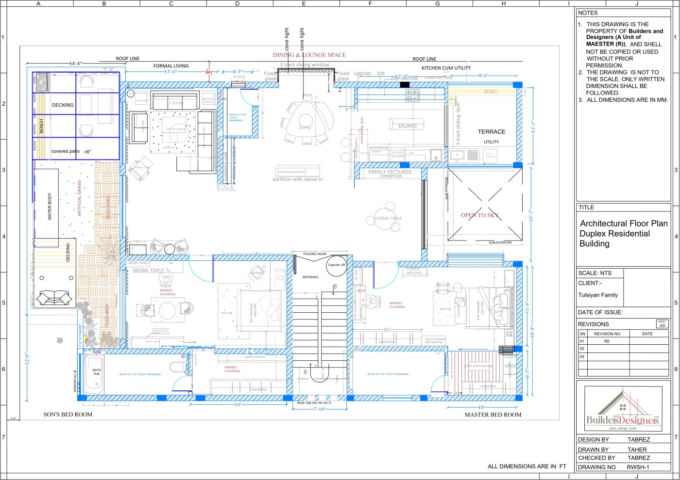 Duplex Residential Building, Jamshedpur, Jharkhand, India.